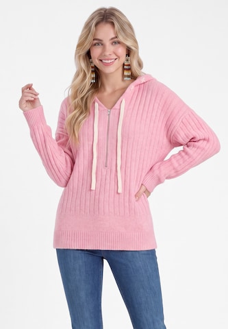 IZIA - Jersey en rosa: frente