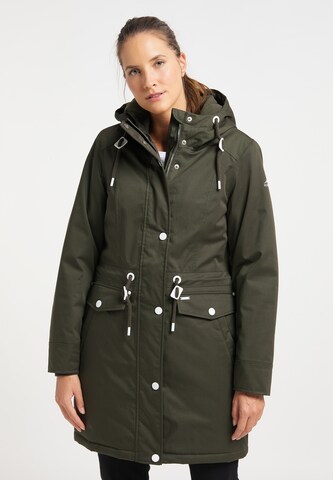 ICEBOUND Winter Parka in Green: front