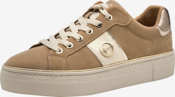 Tamaris Platform trainers in Brown: front