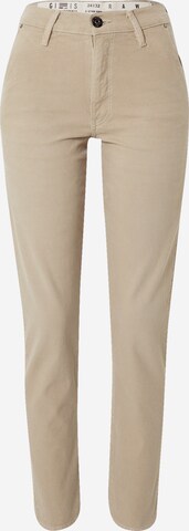 Coupe slim Pantalon chino G-Star RAW en beige : devant