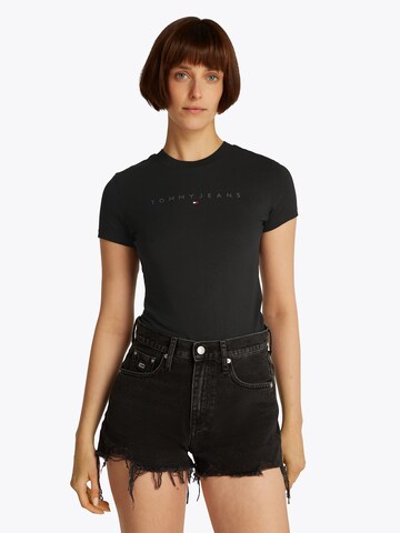 Tommy Jeans Tričko – černá: přední strana