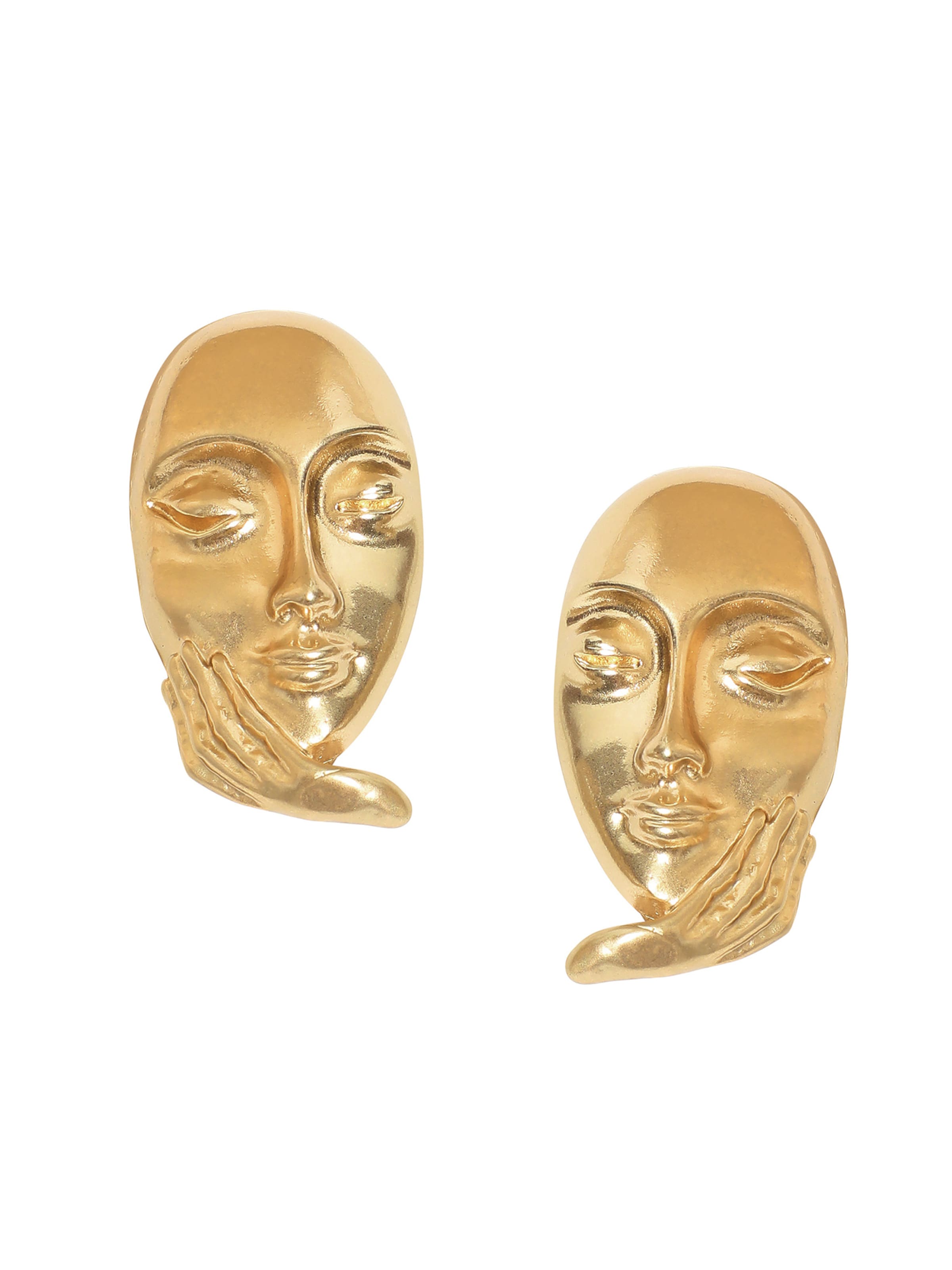 SOHI Örhängen 'Inaya' i guld: framsida