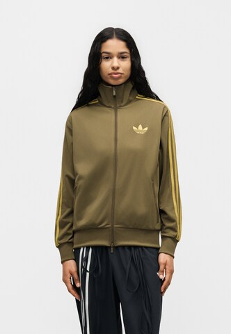 ADIDAS ORIGINALS Jopa na zadrgo 'Firebird' | zelena barva: sprednja stran