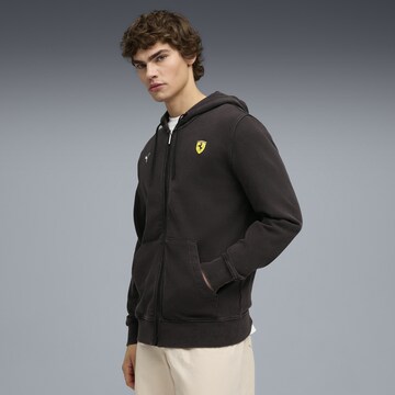PUMA Sportsweatjacke 'Scuderia Ferrari' in Schwarz: Vorderseite