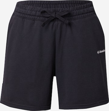 COLUMBIA Regular Workout Pants in Black: front