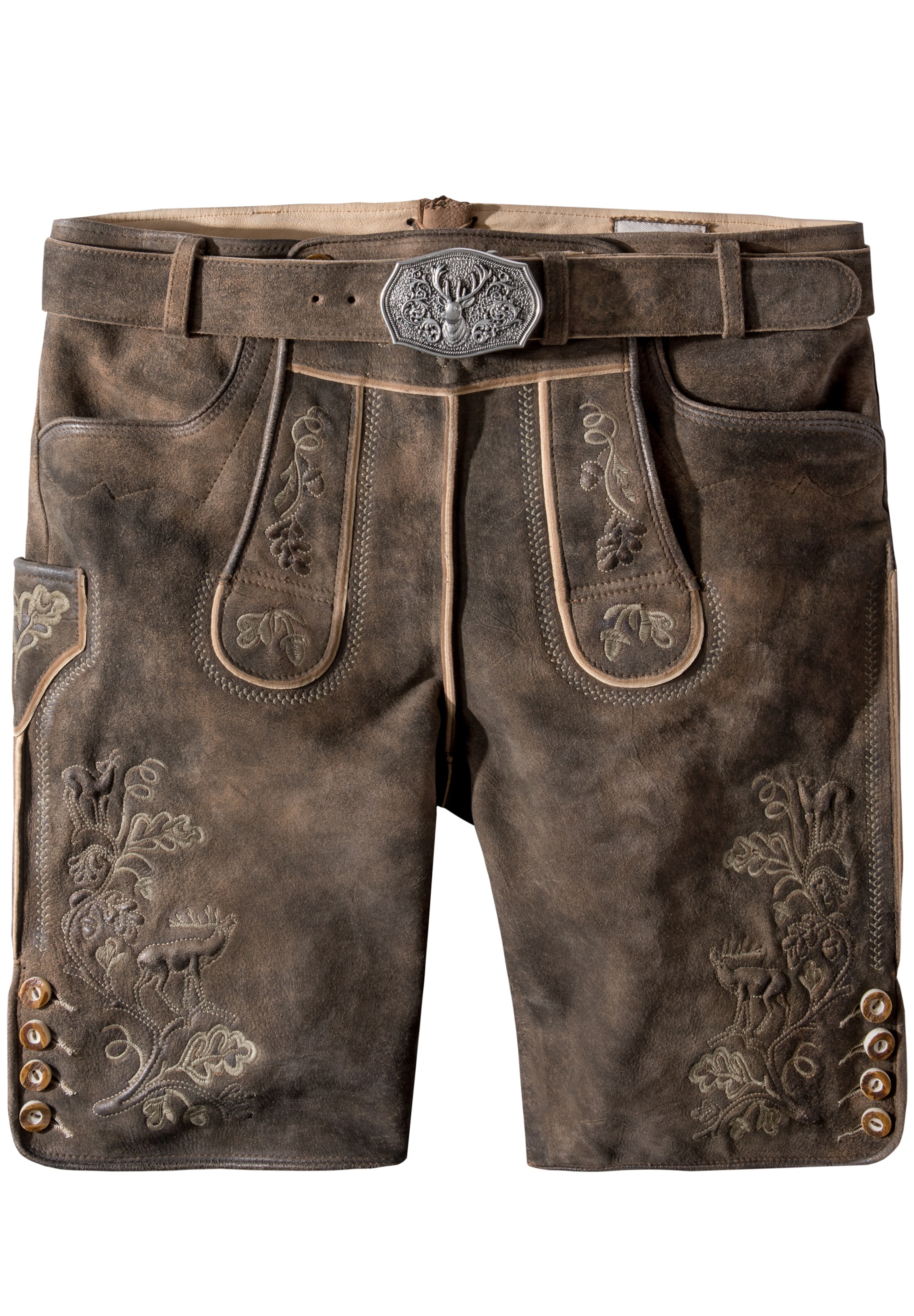 Regular Pantalon folklorique 'Bastian' STOCKERPOINT en marron : devant