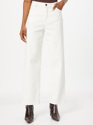 Wide Leg Jean Lee en blanc : devant