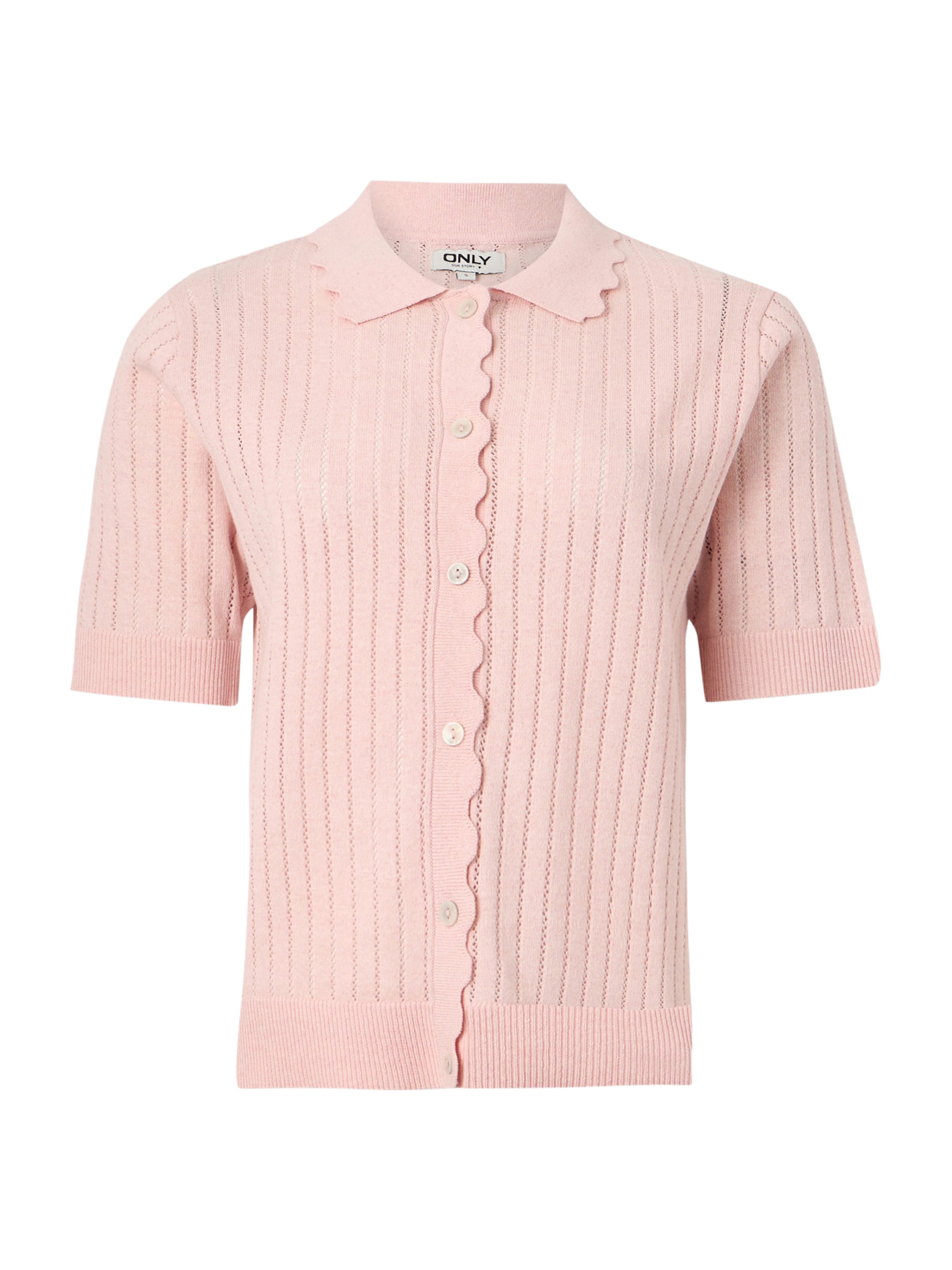 Cardigan 'ONLElma' ONLY en rose : devant