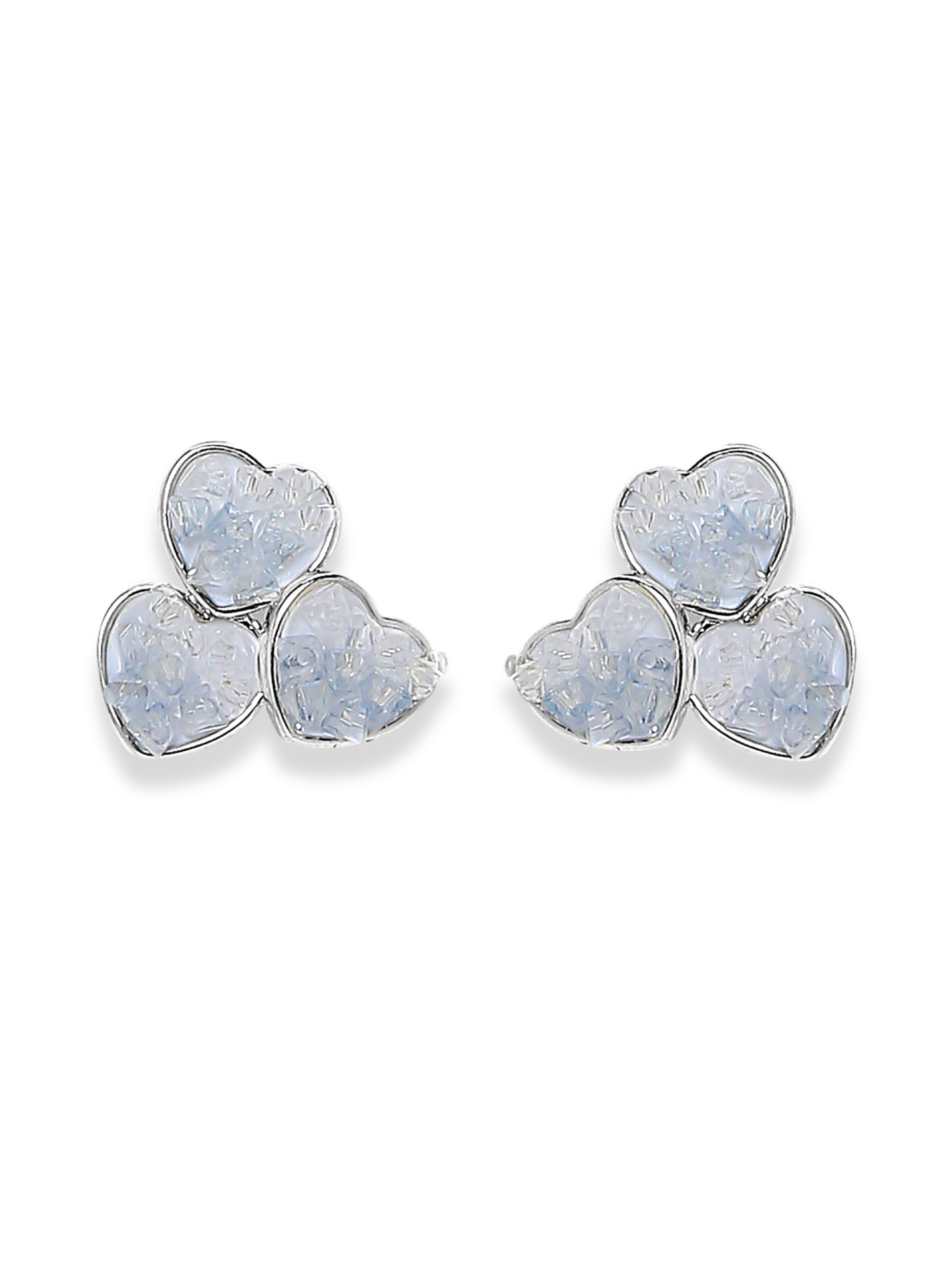 MISH Ohrringe 'Priscilla' in Weiß: Vorderseite