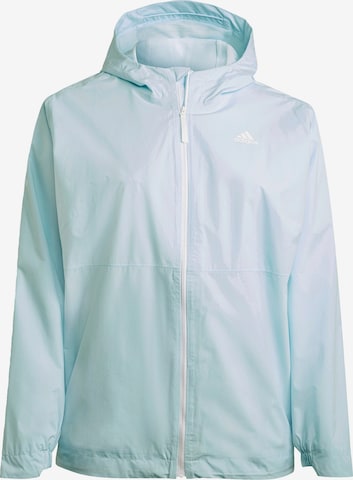 ADIDAS PERFORMANCE Athletic Jacket in Blue: front