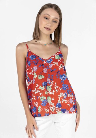 Jimmy Sanders - Blusa en rojo: frente