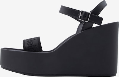 Basutės su dirželiais iš Calvin Klein, spalva – juoda, Prekių apžvalga