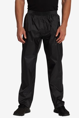 JAY-PI Tapered Athletic Pants in Black: front