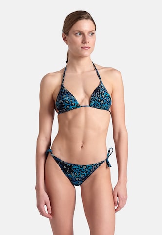 ARENA Kolmio Bikini 'WATER PRINT' värissä sininen: edessä