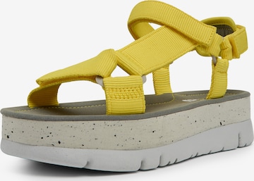 CAMPER Strap Sandals ' Oruga Up ' in Yellow: front