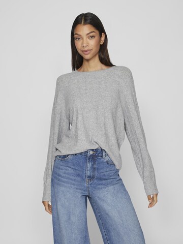VILA Sweater in Grey: front