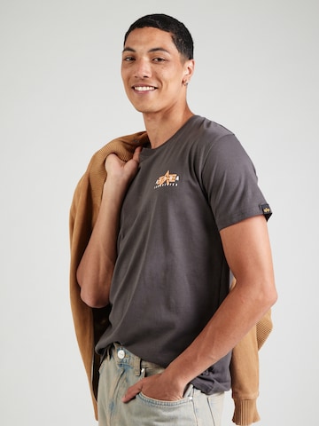 pelēks ALPHA INDUSTRIES T-Krekls