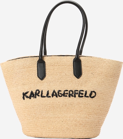 Karl Lagerfeld Strandtasche 'Essential' in beige / schwarz, Produktansicht