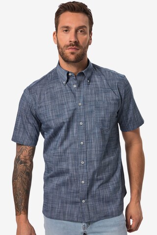 JP1880 Regular fit Button Up Shirt in Blue: front