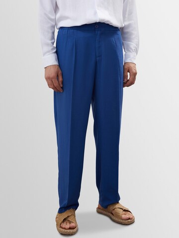 Loosefit Pantalon à pince Antioch en bleu : devant