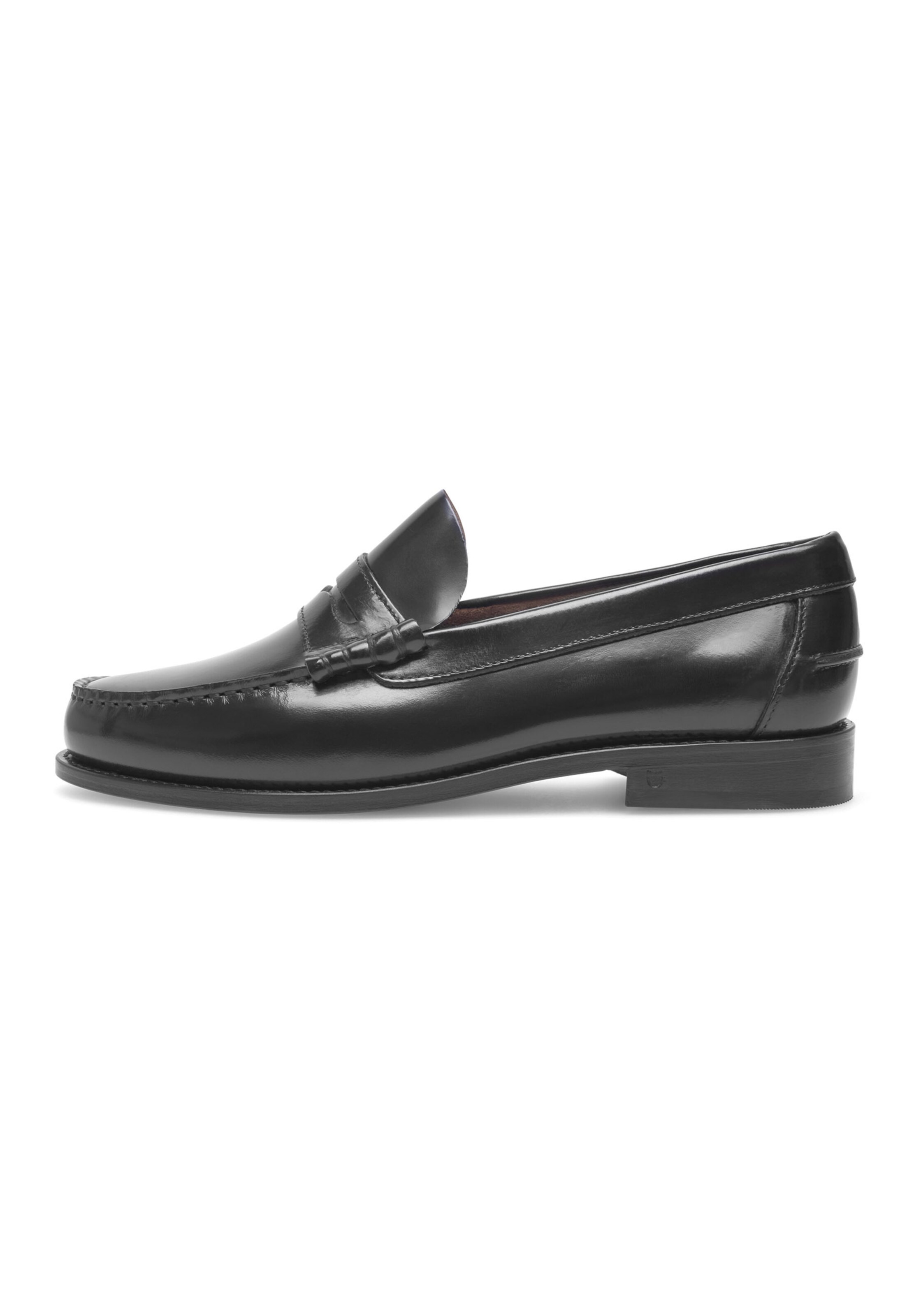 Henry Stevens Classic Flats 'Hunter M PL' in Black