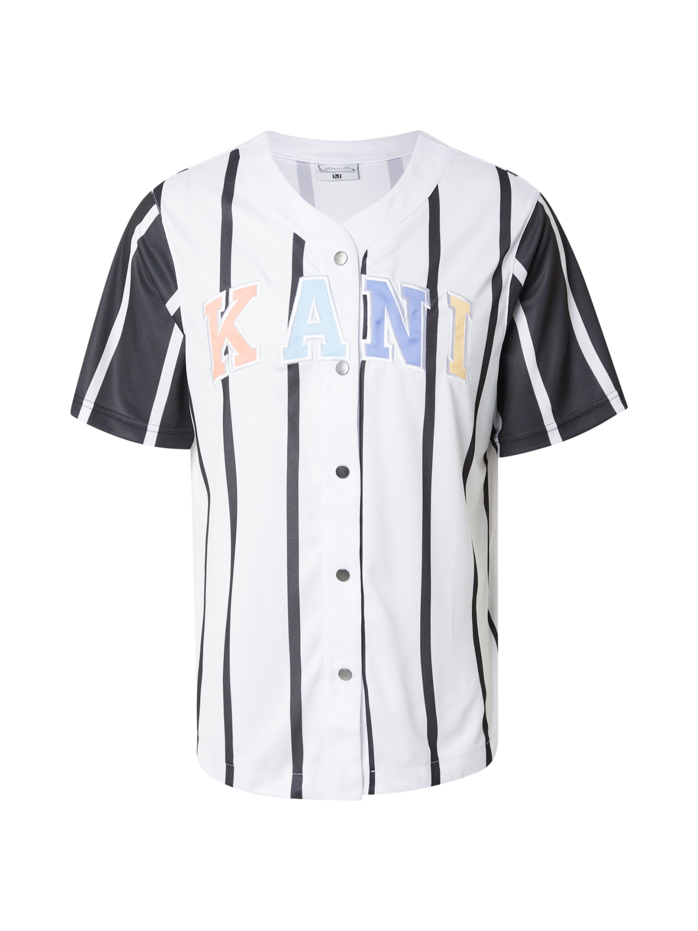 Karl Kani Средняя посадка Рубашка 'Serif' в Белый: спереди