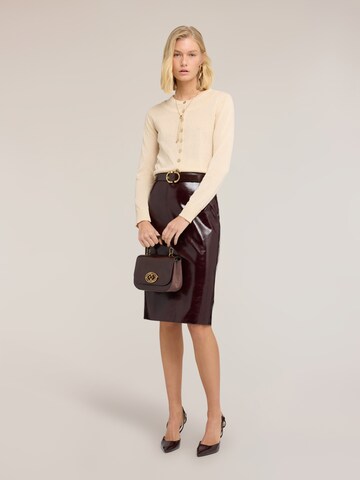 MOTIVI Gebreid vest in Beige
