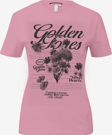 QS T-Shirt in Pink: Vorderseite