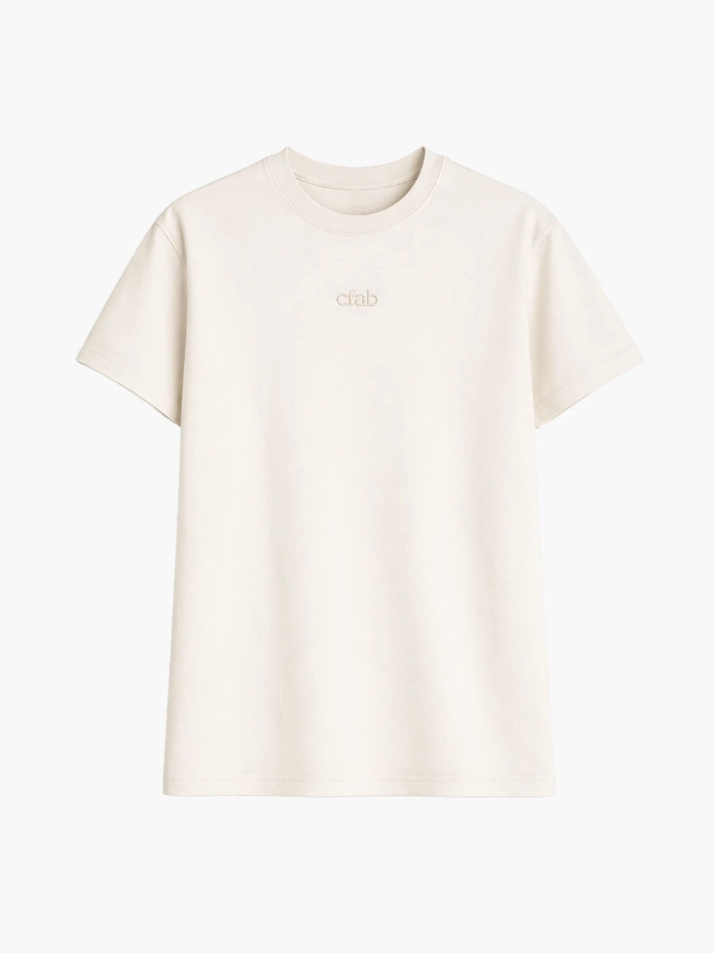 cfab (formerly creamy fabrics) T-shirt 'Everyday' i vit: framsida