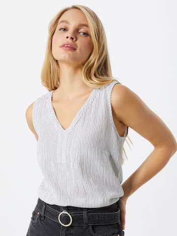 Kaffe Top 'Amber' in White: front