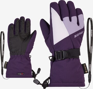 ZIENER Athletic Gloves 'LANI' in Purple: front