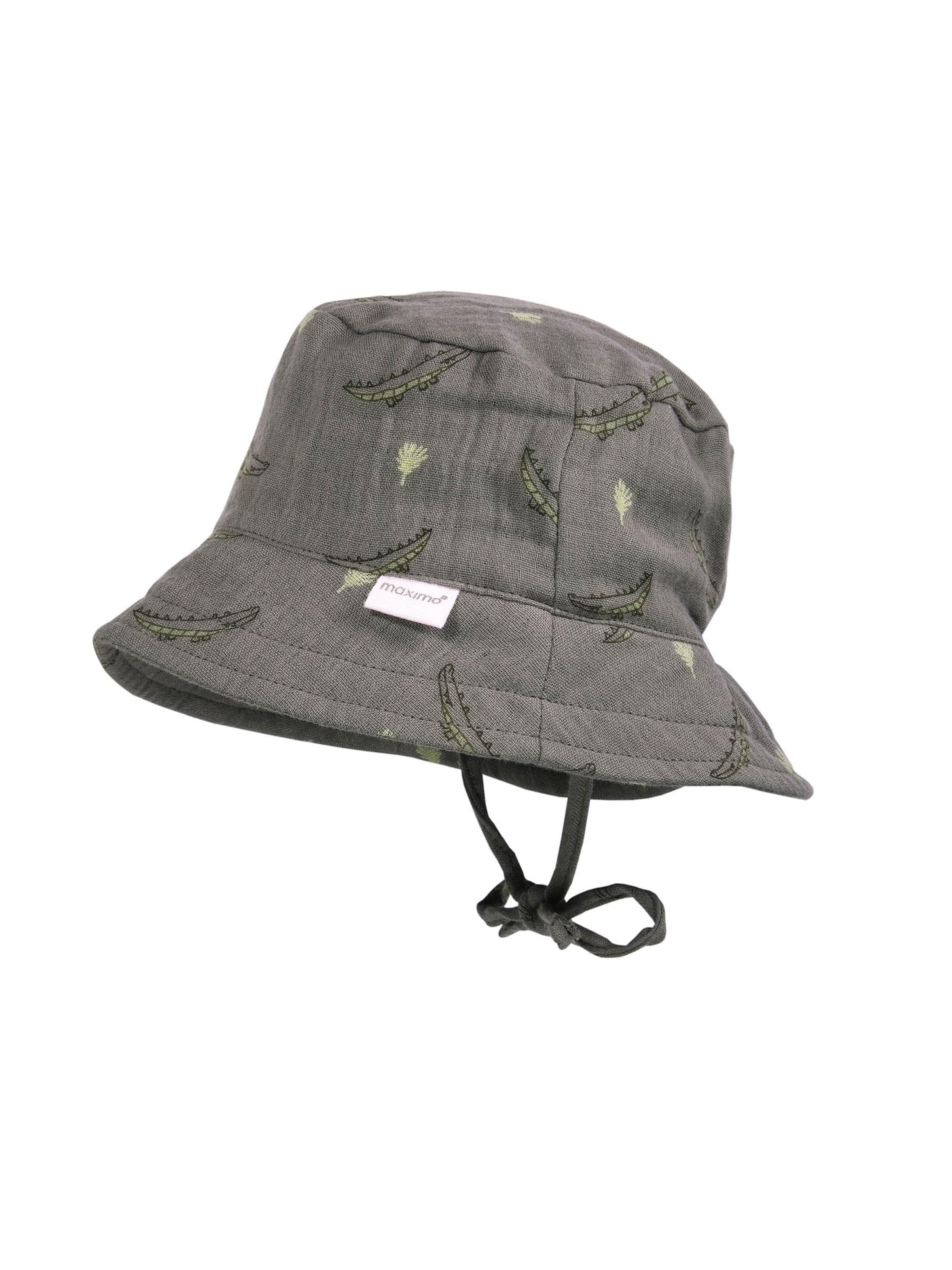 MAXIMO Hat 'GOTS BABY-Hütchen, Bindeband Musselinstoff, Futter' in Grey: front