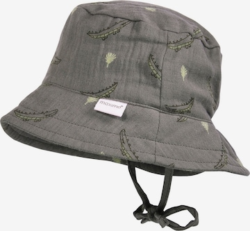 MAXIMO Hat 'GOTS BABY-Hütchen, Bindeband Musselinstoff, Futter' in Grey: front