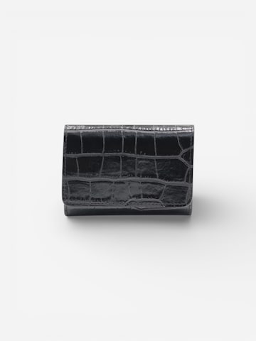 Cheval Firenze Wallet 'COSMO MINI CROC' in Black: front