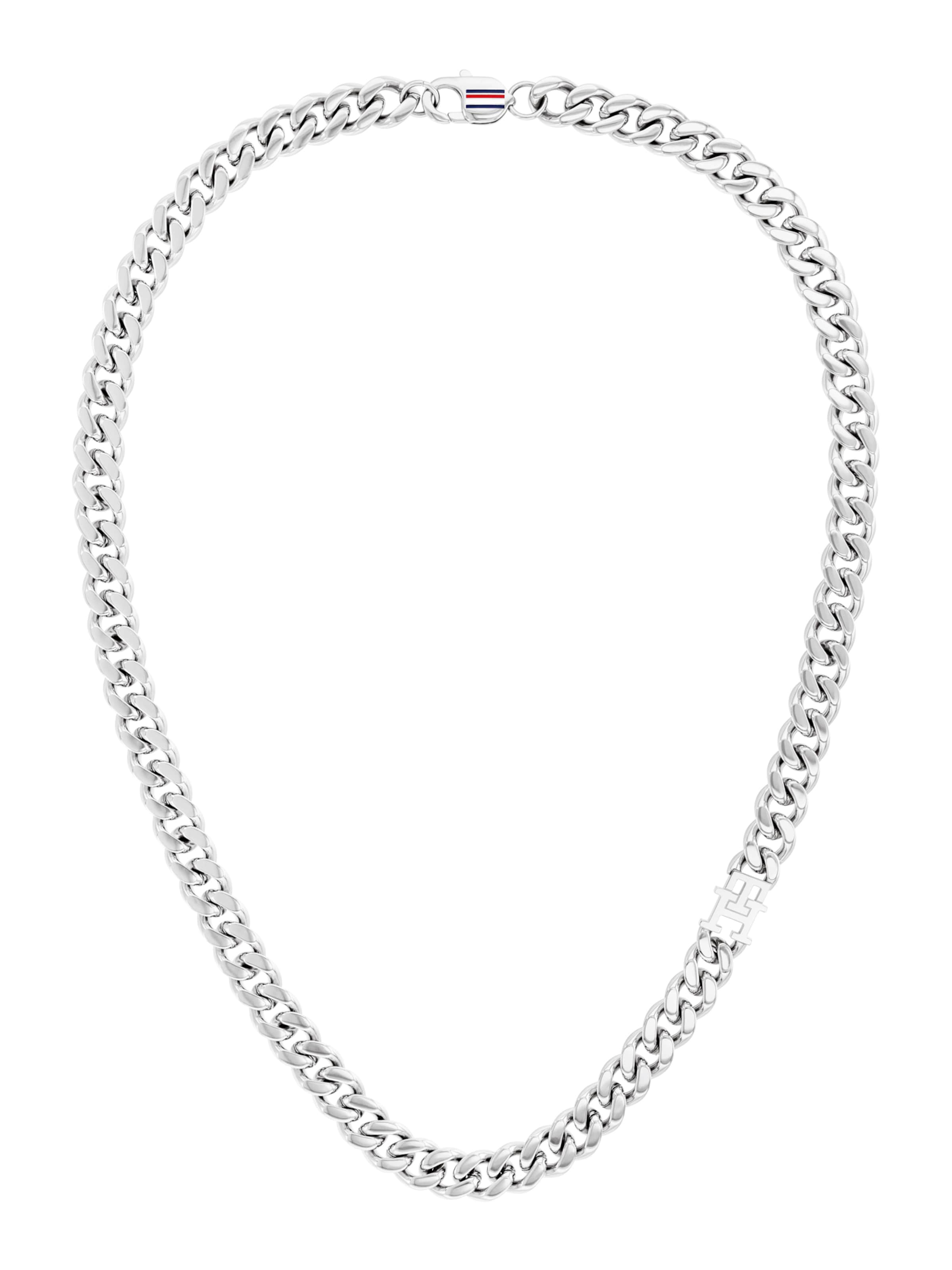 TOMMY HILFIGER Αλυσίδα σε ασημί: μπροστά