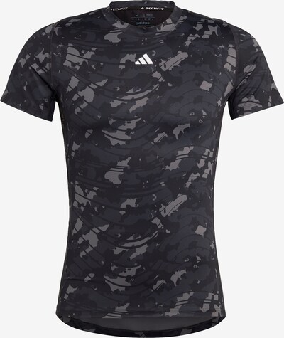 ADIDAS PERFORMANCE Toiminnallinen paita värissä harmaa / musta / valkoinen, Tuotenäkymä