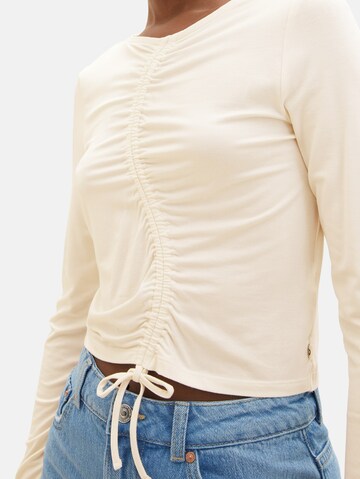 TOM TAILOR DENIM Shirt in Beige