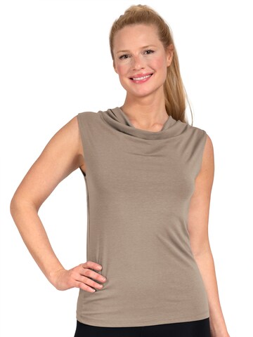 Magadi Sporttop 'Eva' in Beige: Vorderseite