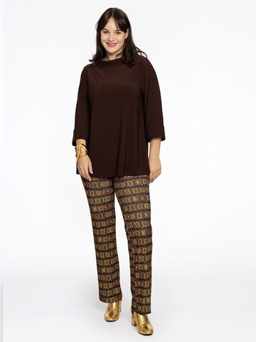YOEK Shirt 'Dolce' in Brown