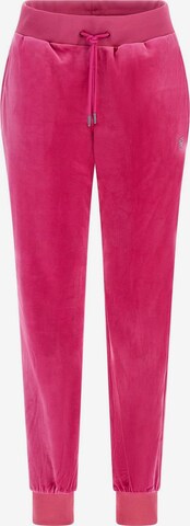 GUESS Tapered Pants in Pink: front