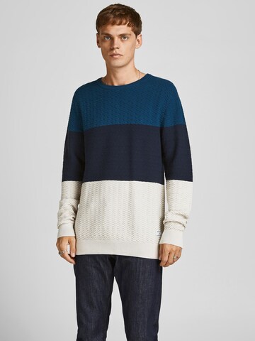 Pull-over 'Lawson' JACK & JONES en bleu : devant