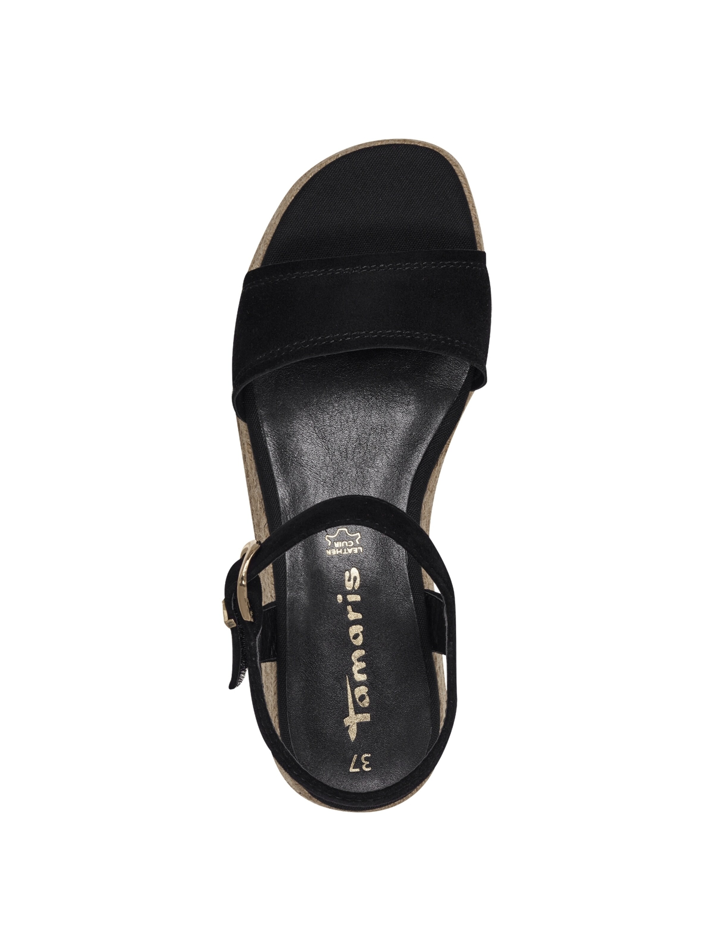 Sandales à lanières Tamaris en noir