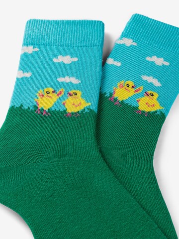 Happy Socks Socken 'Eastern Chicken-Bunny-Bouquet' in Mischfarben