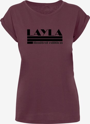 T-shirt 'Layla' Merchcode en rouge : devant