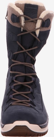 LOWA Lace-Up Boots in Blue