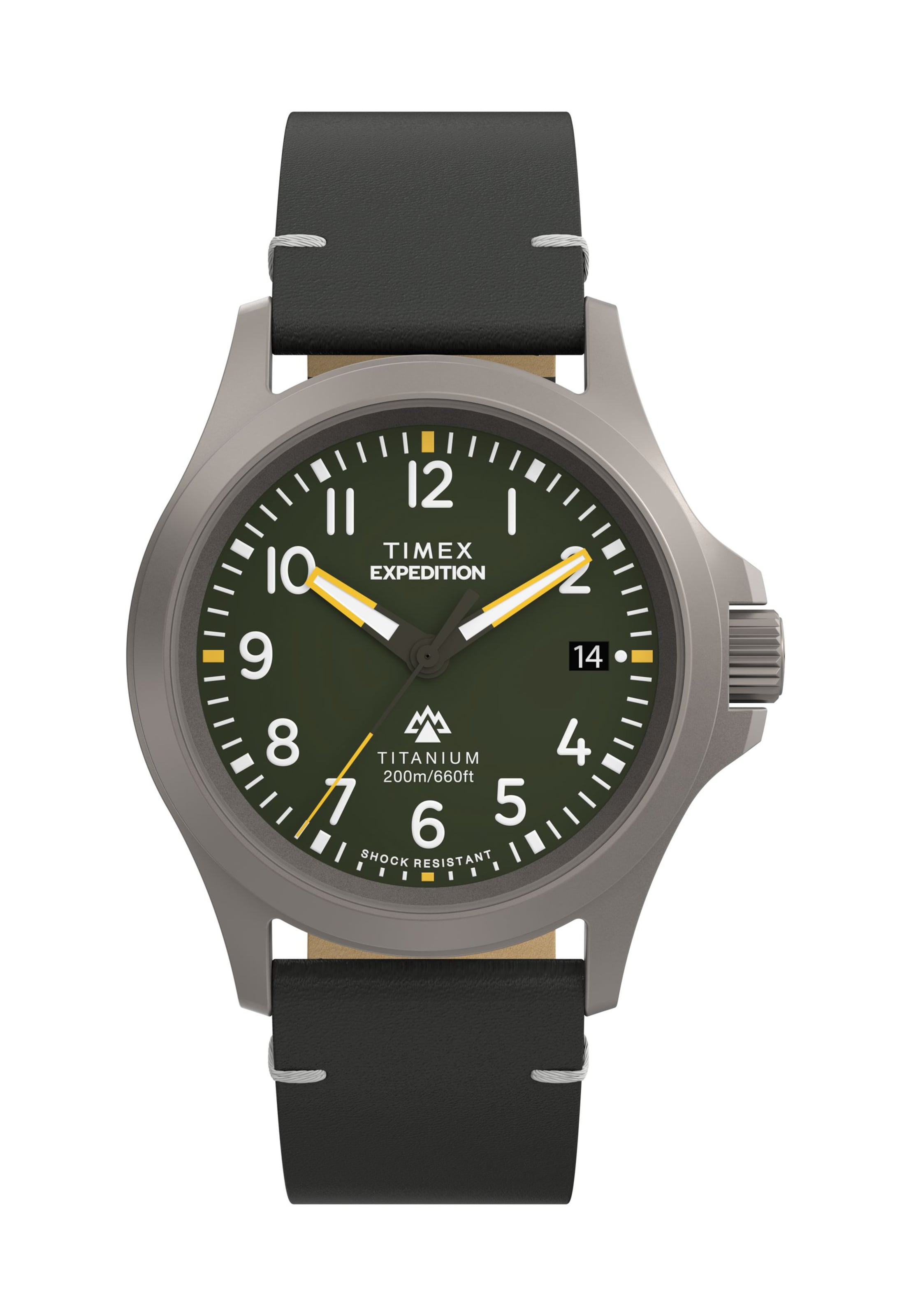 TIMEX Uhr 'Expedition North' in Schwarz: Vorderseite