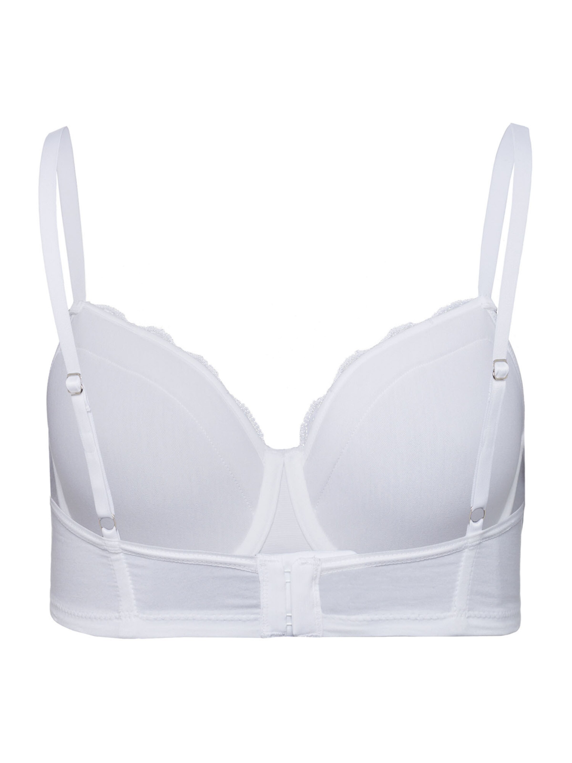 Hanro T-shirt Bra 'Cotton Lace' in White