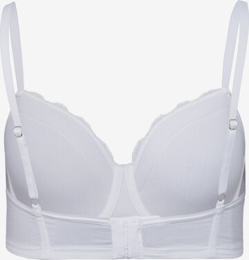 Hanro T-shirt Bra 'Cotton Lace' in White