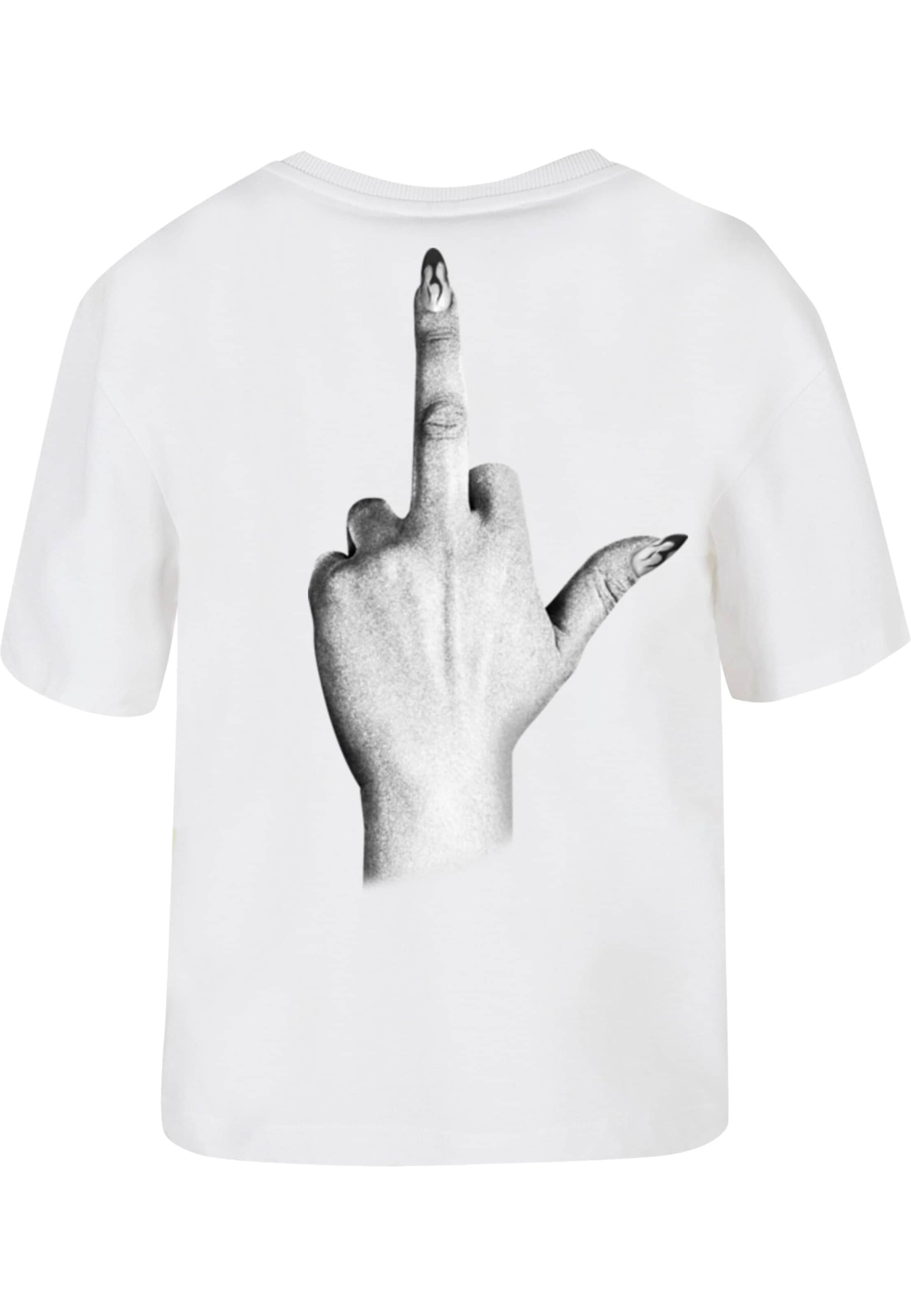 Mister Tee Póló 'I Don't Give A F' - fehér