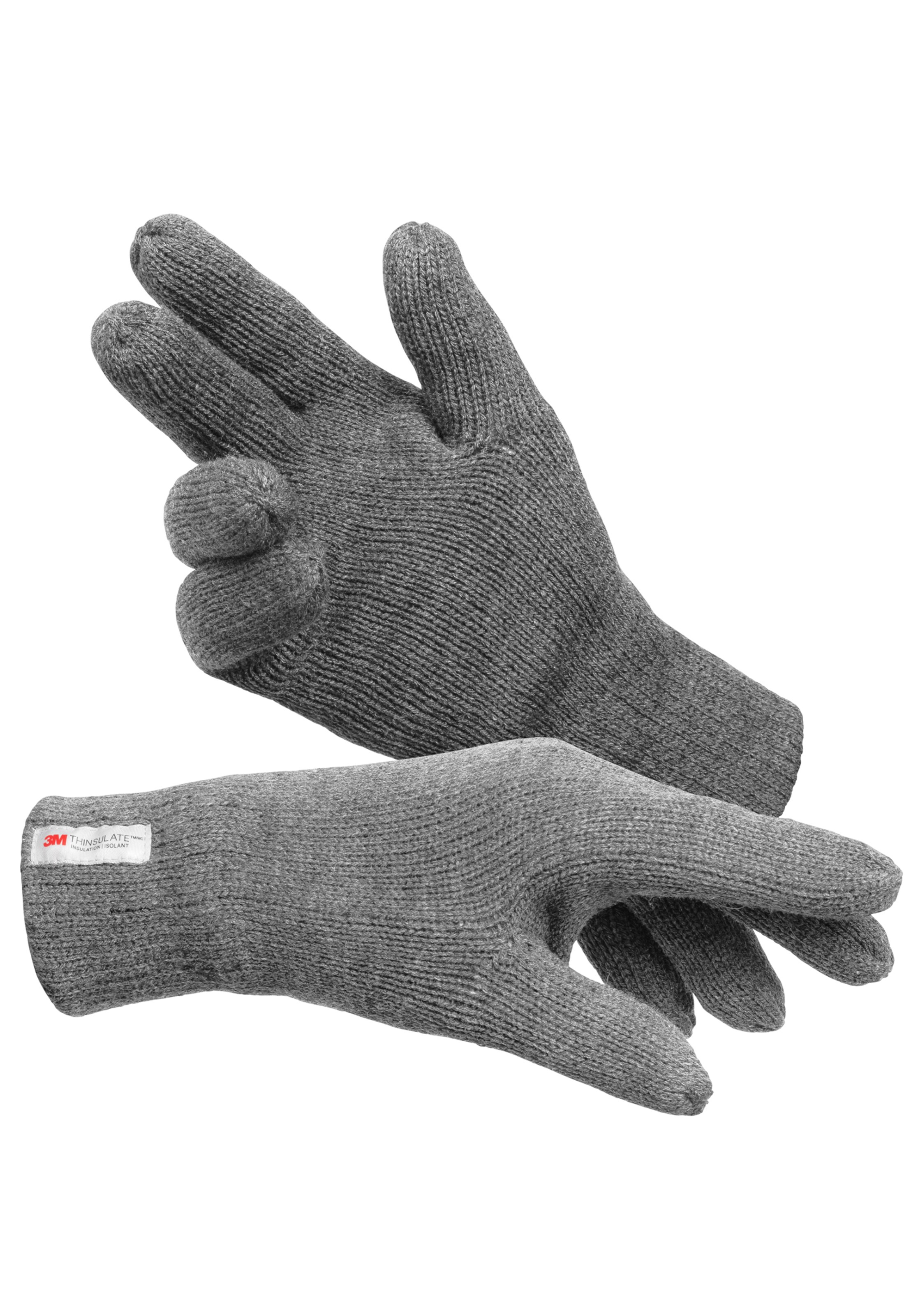 INDICODE JEANS Full finger gloves 'Jason' in Grey